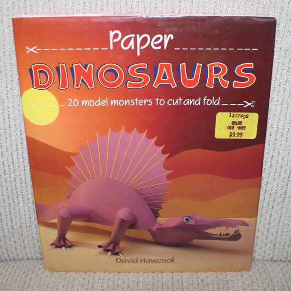 FREE*❤️Paper Dinosaurs: How to Make 20 Original Paper Models book David Hawcock - Picture 1 of 9